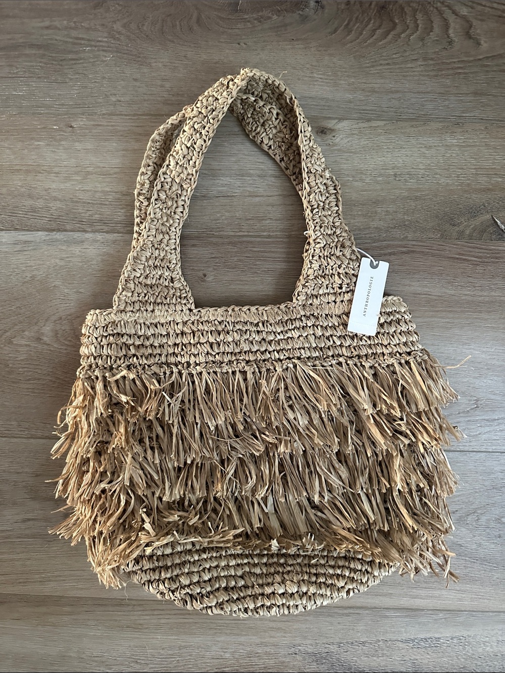 Anthropologie fringe tote